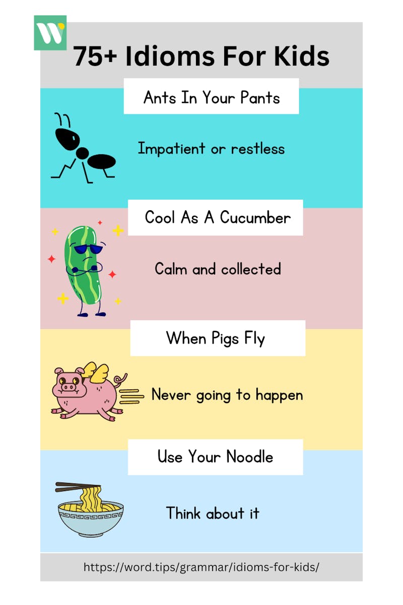 idioms for kids anchor chart